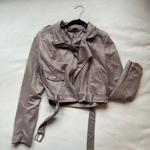 Cropped Suede Jacket